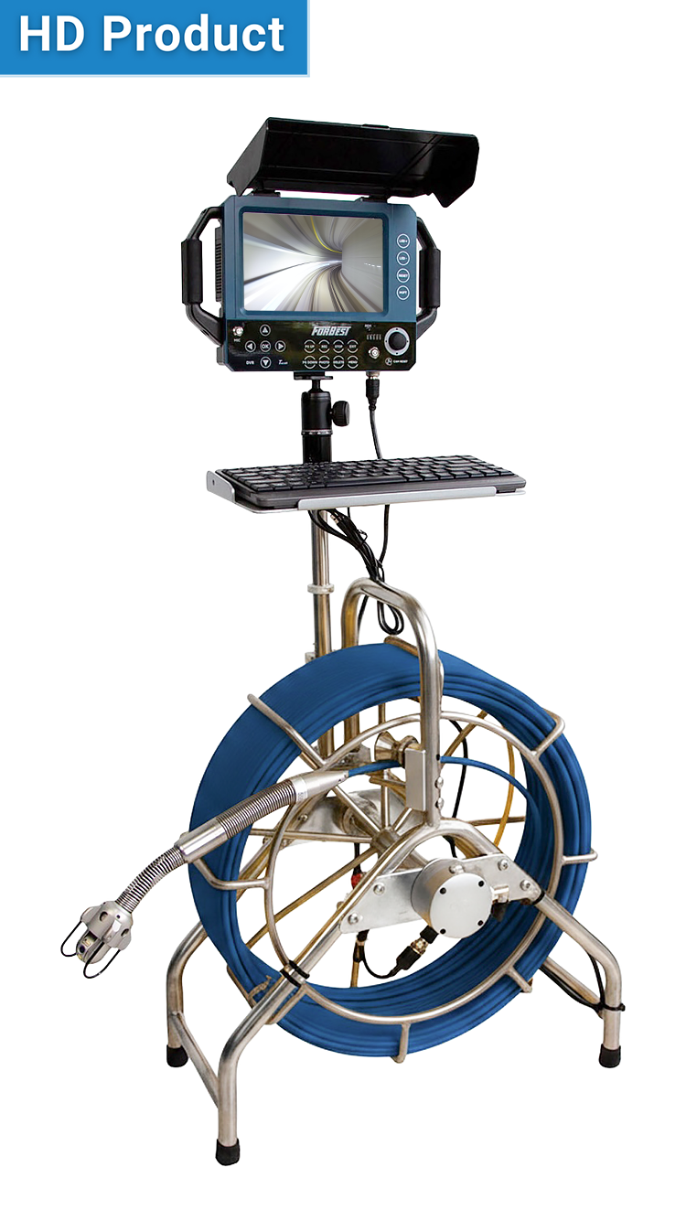 HD Mid Range 3388PH Sewer Camera: 200ft Cable with C40 Self-Levelling/