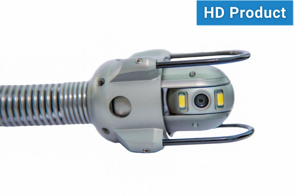 Pipe inspection camera head C32 on a white background