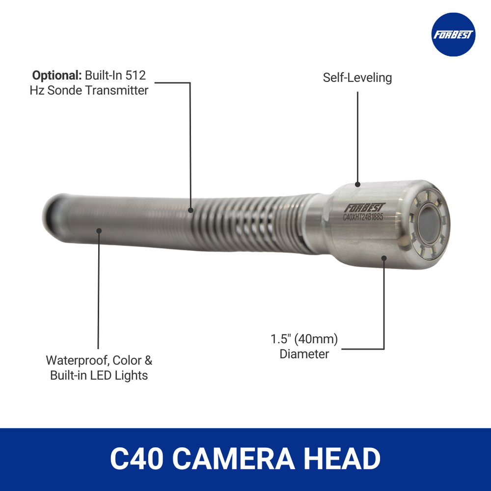 Mid Range 3388MT Sewer Camera with 200ft Cable and Footage