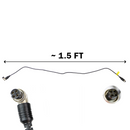 1.5 ft connector cable for pipe inspection and sewer camera systems.