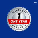Silver badge graphic indicating a 1-year warranty offered by Forbest