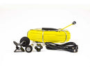 Yellow inspection camera with accessories on a white background