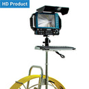 Pipe inspection camera system with monitor on a white background