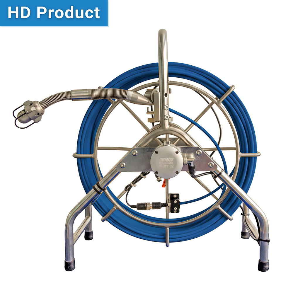 HD Mid Range 3388PH Sewer Camera: 200ft Cable with C40 Self-Levelling/
