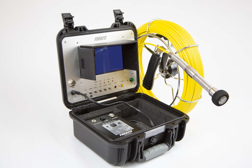 Portable 3188SD+ Pipeline & Sewer Camera with 130 Ft. Cable & 512Hz Tr