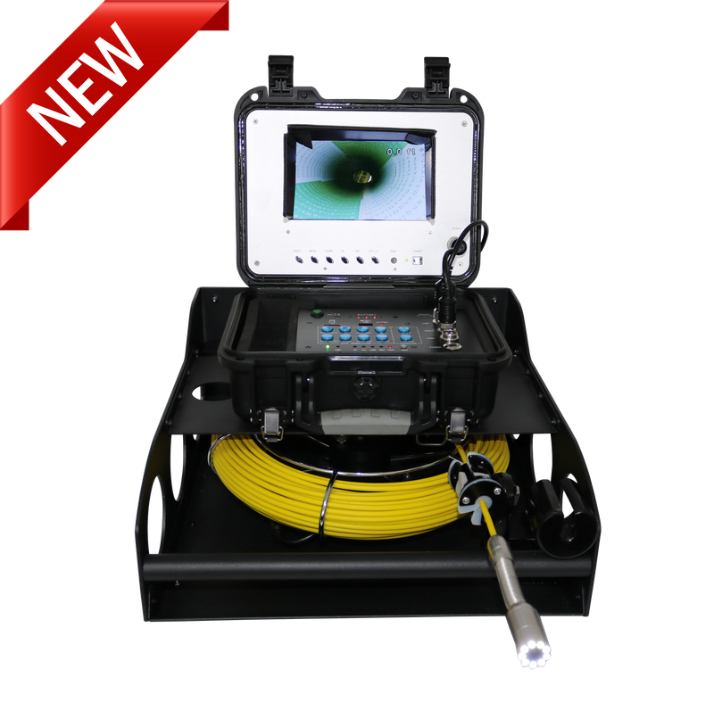 3188KB Portable Pipeline Inspection Camera with Catch Base Reel & 100 FT. Cable