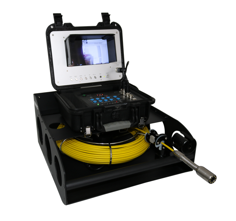3188KB Portable Pipeline Inspection Camera with Catch Base Reel & 100 FT. Cable