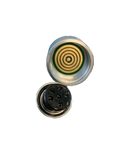 A black video test cable with connectors on both ends, designed for testing camera equipment.